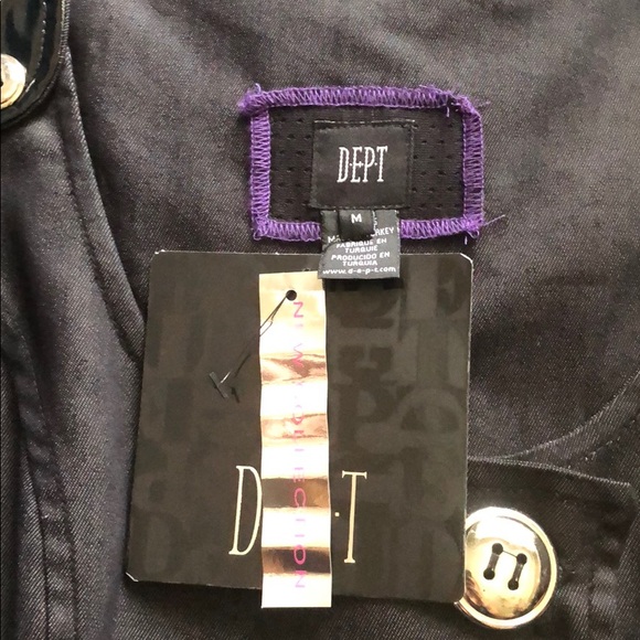 DEPT Button Front Black Dress . - Picture 7 of 8